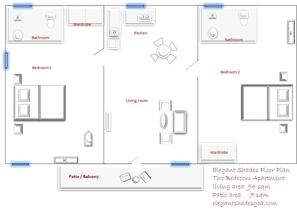 Elegant Shades Apartment Колва Екстериор снимка